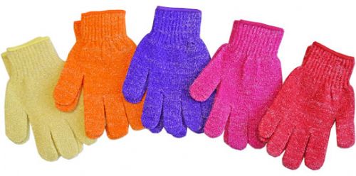 Wholesale One Pair Exfoliating Gloves - Bath & Shower Deep Scrub Cloth Gloves - Best Body Hydro Exfoliating Mitt Gloves For Soap & Body Wash - Helps With Skin Firming