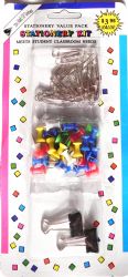 Wholesale Stationary Value Pack Paper Clips Stick Pins