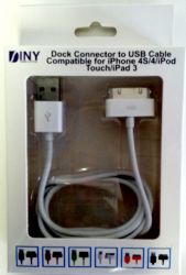 Wholesale Dock Connector to USB Cable Compatible for iPh4S/4/iPd Touch/iPad 3