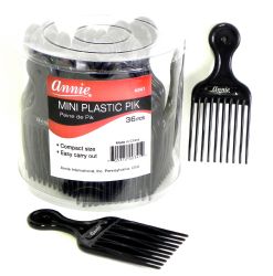 Wholesale Mini Plastic Hair Pick in Counter Display