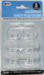Wholesale 8 piece Childproof Safety Plug Covers