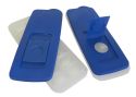 Wholesale No Spill Ice Cube Tray with Removable Cover Blue Set of 2