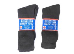 Wholesale Dr Sol Mens Black 3 Pack Diabetic Socks
