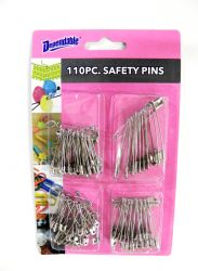 Wholesale Safety Pins 110 Piece Assorted
