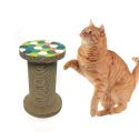 Wholesale 10 Inch Corrugated Cat Scratch Post Pet Toy with Bell Inside