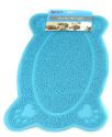 Wholesale Easy Clean Paw Print Pet Mat Blue