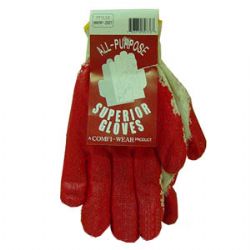 Wholesale All Purpose Red Painted Palm Gloves