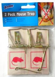 Wholesale Two Pack Wooden Mouse Trap