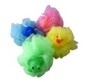 Wholesale Childrens Assorted Animal Puff Sponges With Squeeky Toy Attached