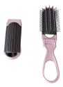 Wholesale Folding Hair Brush with Mirror Compact Pocket Size Travel Car For Purse Bag