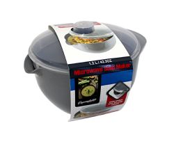 Wholesale Microwave Soup and Stew Maker Microwave Bowl with Spout and Splash Cover 1.2L