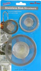 Wholesale 3 Pack Stainless Steel Sink Strainers