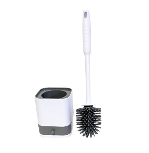 Wholesale Silicone Bathroom Toilet Brush with Holder Floor
