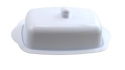 Wholesale White Plastic Rectangle Butter Dish with Lid
