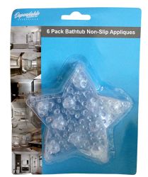 Wholesale 6 Pack Star Suction Adhesive Non-Slip Bath and Shower Appliques