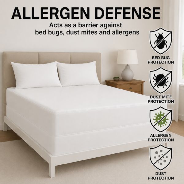 Wholesale King Size Zippered Pvc Mattress Protector Waterproof