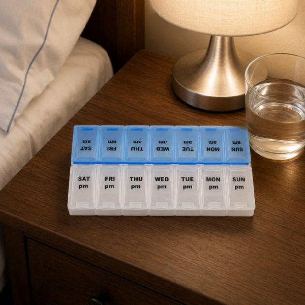 Wholesale Large Pill Organizer 7 Day 2 Times A Day Weekly Am pm