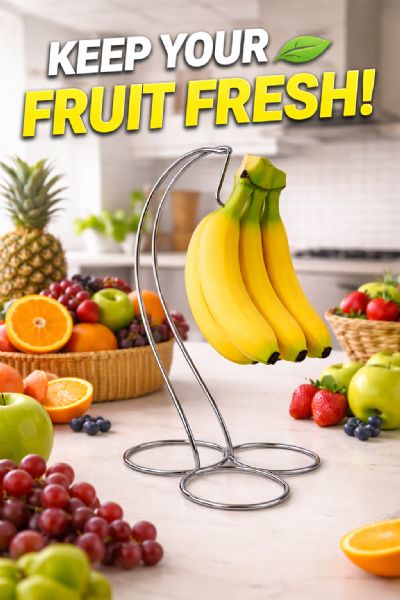 Wholesale Chrome Banana Stand Tree Fruit Holder Rack
