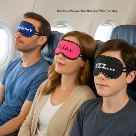 Wholesale Satin Feel Printed Eye Mask