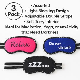 Wholesale Satin Feel Printed Eye Mask