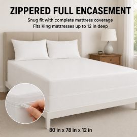 Wholesale King Size Zippered Pvc Mattress Protector Waterproof