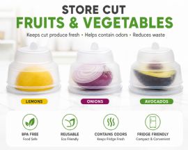 Wholesale Silicone Collapsible Vegetable Saver & Fruit Keeper Bpa Free