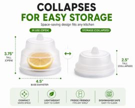 Wholesale Silicone Collapsible Vegetable Saver & Fruit Keeper Bpa Free