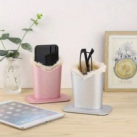 Wholesale 2-Pack Eyeglass Holder Stand Plush Lined Organizer