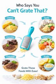 Stainless Steel Mini Grater 5" Blue