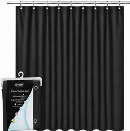 Wholesale Eva Shower Curtain Liner Black