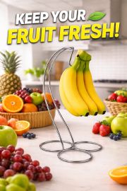 Wholesale Chrome Banana Stand Tree Fruit Holder Rack