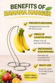 Wholesale Chrome Banana Stand Tree Fruit Holder Rack