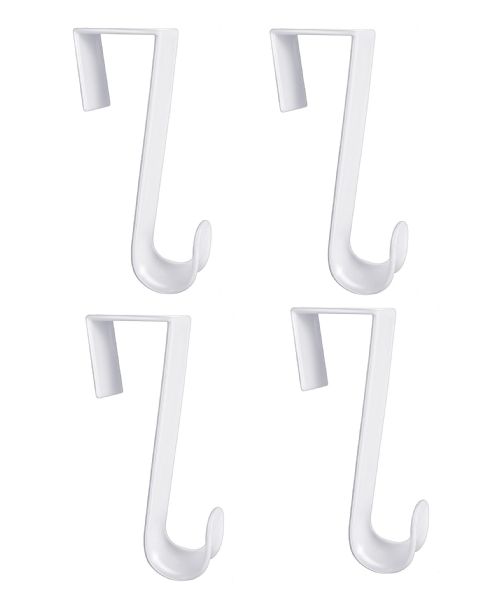 Wholesale 4 Pack Over The Door Hooks Hangers, Laundry Hanger White