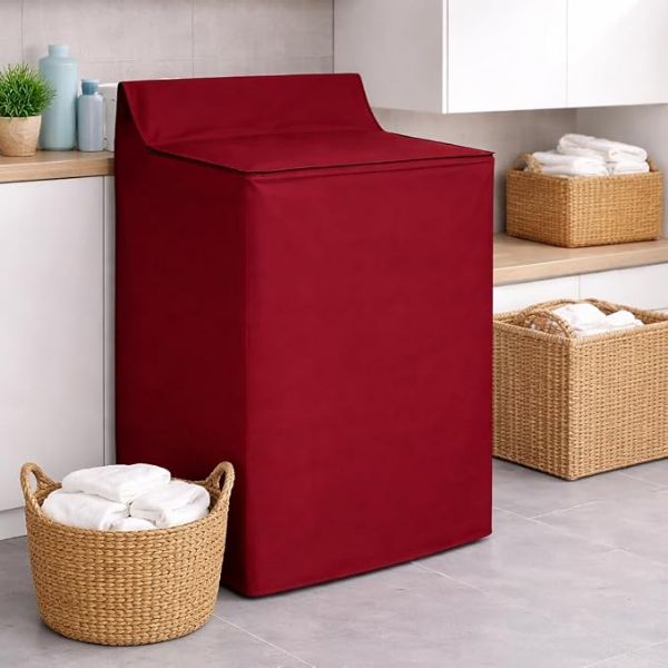 Wholesale Washing Machine Cover Waterproof Heavyweight Zippered Burgundy
