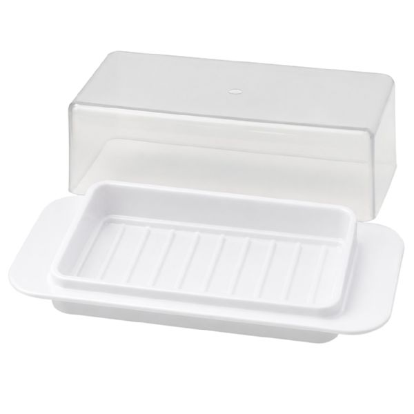 Wholesale Butter Dish White With Clear Top Bpa Free