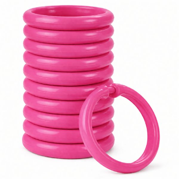 Wholesale Shower Curtain Hooks 12 Pack Fits All Standard Size Shower Rods Hot Pink