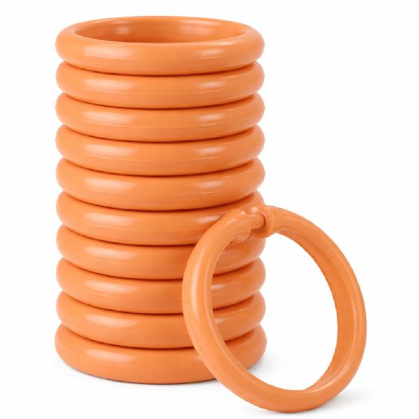 Wholesale Shower Curtain Hooks 12 Pack Fits All Standard Size Shower Rods Orange