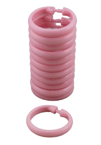 Wholesale Shower Curtain Hooks 12 Pack Fits All Standard Size Shower Rods Pink
