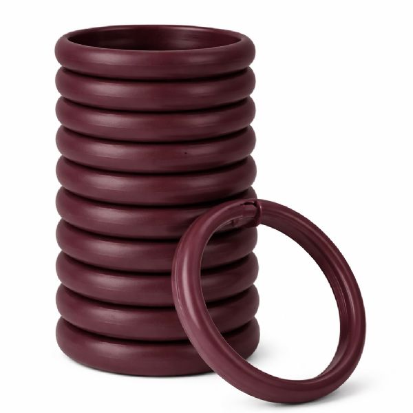 Wholesale Shower Curtain Hooks 12 Pack Fits All Standard Size Shower Rods Burgundy