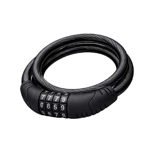 Bicycle Bike Resettable Combination Lock 4 Ft 8mm Cable Black