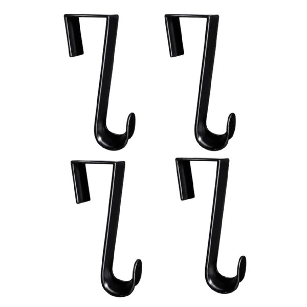 Wholesale 4 Pack Over The Door Hooks Hangers, Laundry Hanger Black