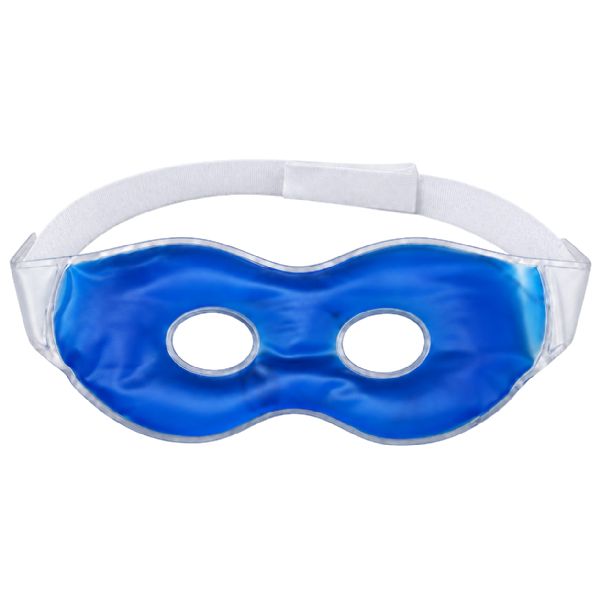 Wholesale Blue Hot & Cold Gel Eye Mask With Adjustable Strap