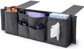 Wholesale Bedside Caddy Organizer 5 Pocket Hanging Bed Storage Pouch For Couch Dorm Bunk Bed Platform Bed