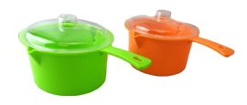 Wholesale Set Of 2 Microwave Saucepan With Lid Store Heat And Eat 800ml Each