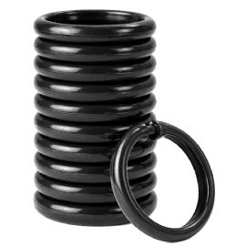 Wholesale Shower Curtain Hooks 12 Pack Fits All Standard Size Shower Rods Black