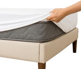 Soft Comfort Fitted Mattress Cover - Water And Dust Resistant, Noiseless Polyester For Clean, Dry Sleep Experience (twin)
