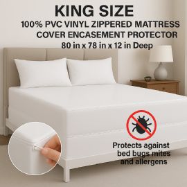 Wholesale King Size Zippered Pvc Mattress Protector Waterproof