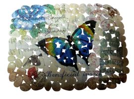 Wholesale Printed Pvc Sink Mat 15.7" X 11.8" Butterfly