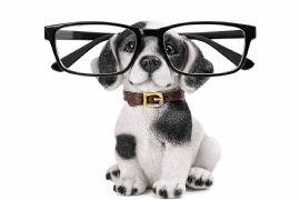 Wholesale Eyeglass Holder For Nightstand Or Desk Decorative Resin Glasses Holder Figurine Beagle