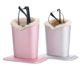 Wholesale 2-Pack Eyeglass Holder Stand Plush Lined Organizer